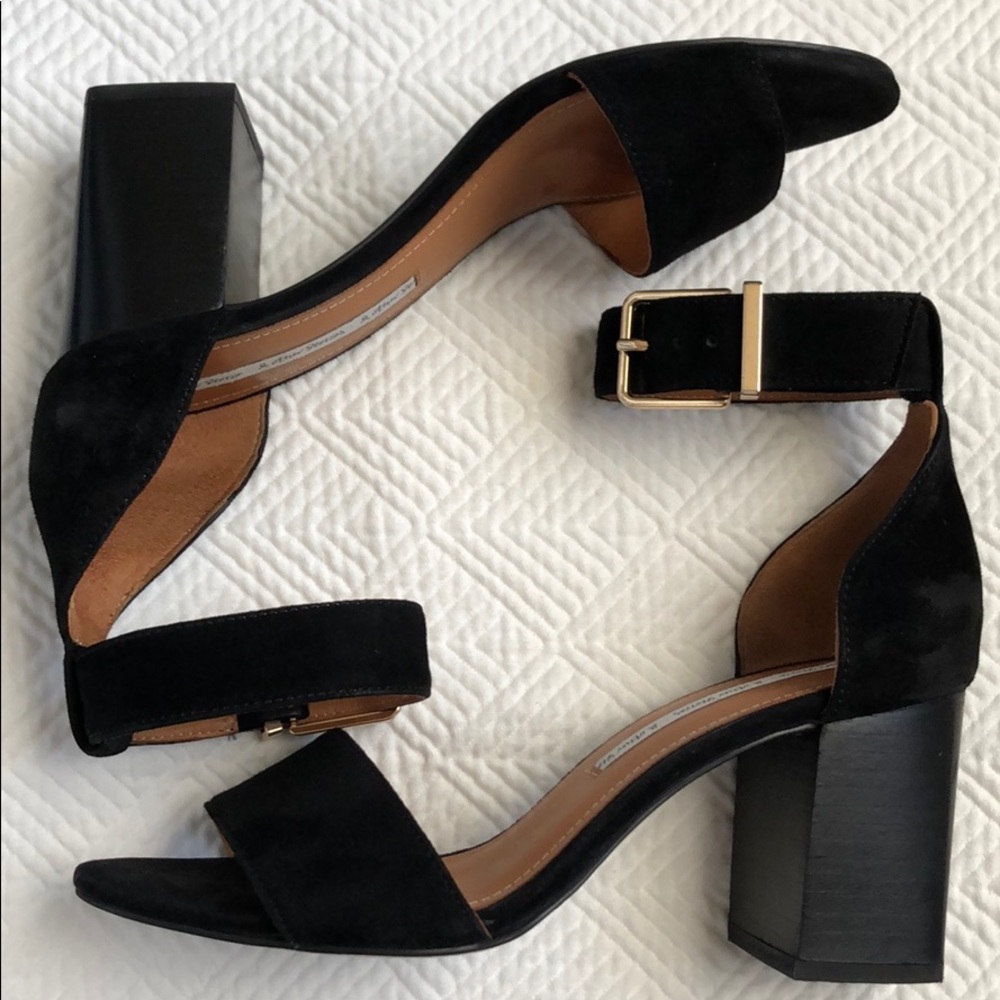 & Other Stories Suede Sandalette Black Size 7